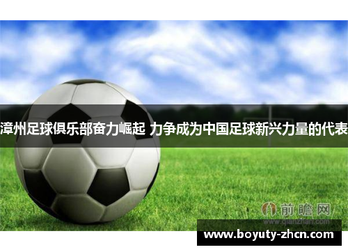 漳州足球俱乐部奋力崛起 力争成为中国足球新兴力量的代表